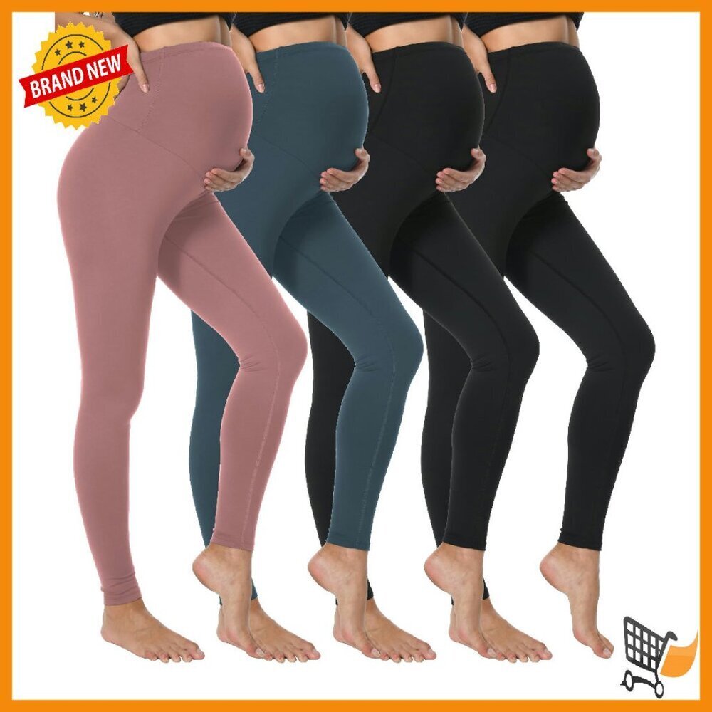Maternity Leggings High Waisted Over Belly Yoga Workout Pants